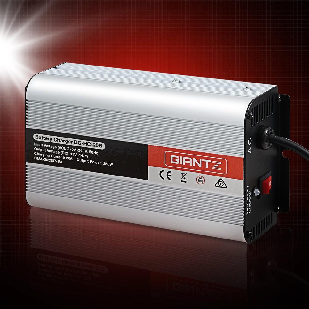 Buy Giantz 12V 20A Car Battery Charger Inverter 20 Amp ATV 4WD Boat Caravan discounted | Products On Sale Australia