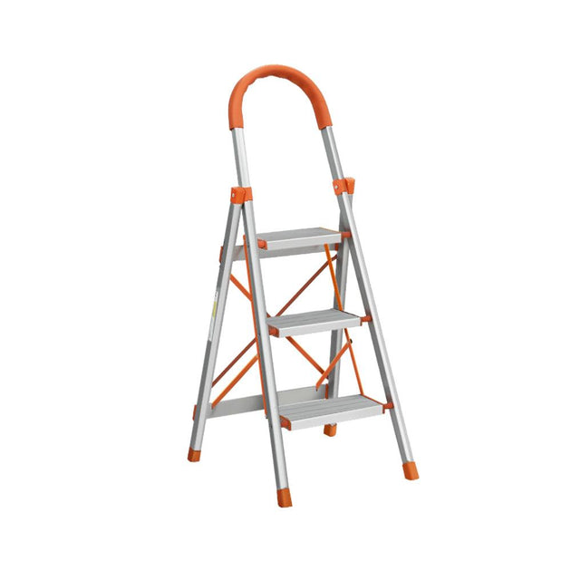 Buy Giantz 3 Step Ladder Multi-Purpose Folding Aluminium Light Weight Non Slip Platform discounted | Products On Sale Australia