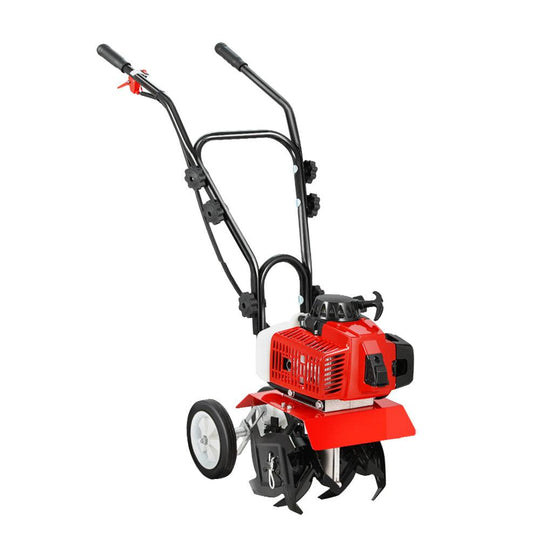 Buy Giantz 88CC Tiller Garden Cultivator Rototiller 4 Blades Soil Plower Rotary Hoe discounted | Products On Sale Australia