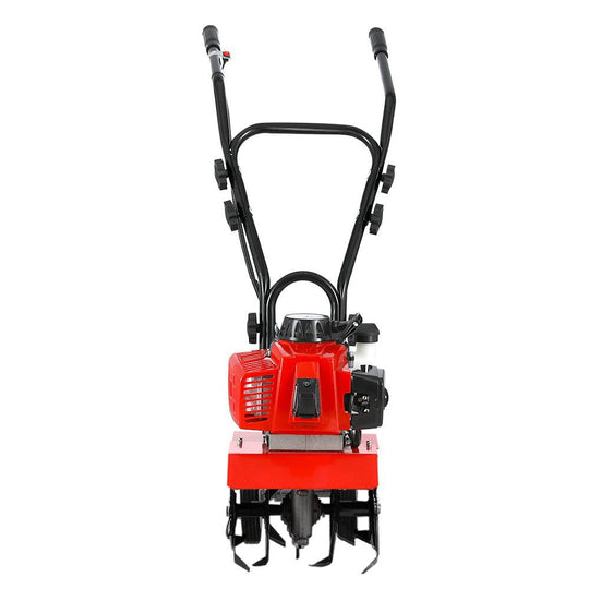 Buy Giantz 88CC Tiller Garden Cultivator Rototiller 4 Blades Soil Plower Rotary Hoe discounted | Products On Sale Australia