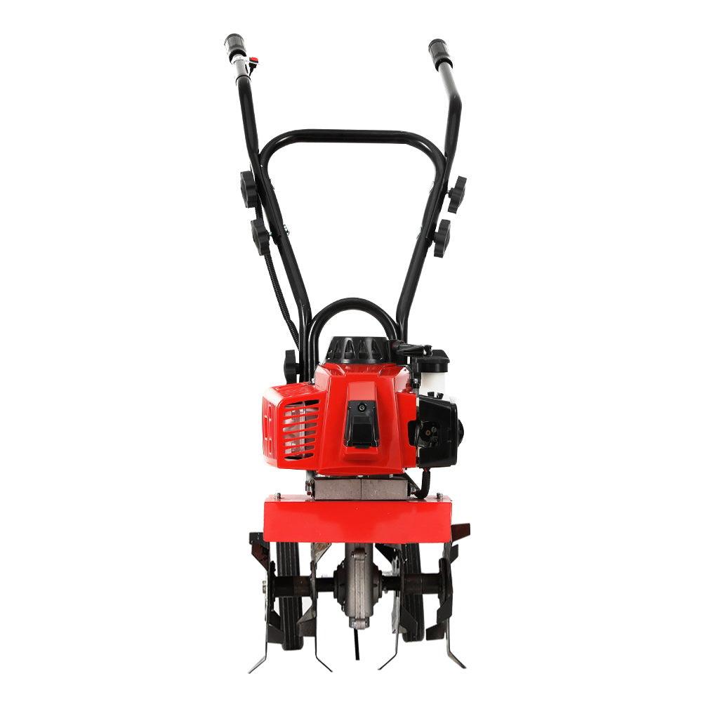 Buy Giantz 88CC Tiller Garden Cultivator Rototiller 6 Blades Soil Plower Rotary Hoe discounted | Products On Sale Australia