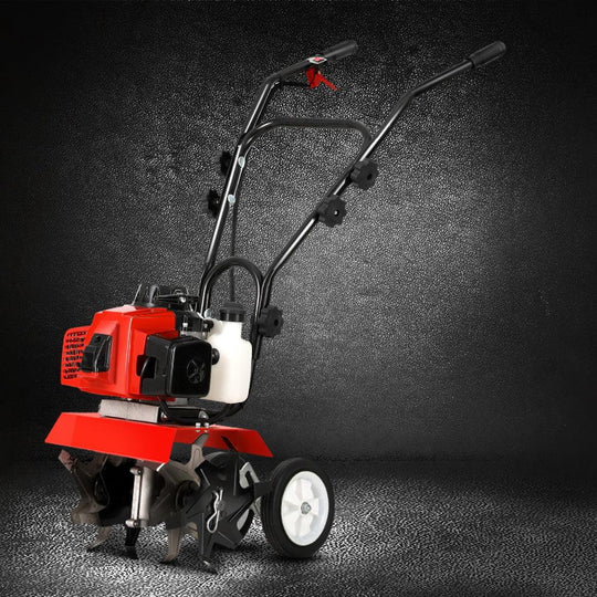 Buy Giantz 88CC Tiller Garden Cultivator Rototiller 6 Blades Soil Plower Rotary Hoe discounted | Products On Sale Australia