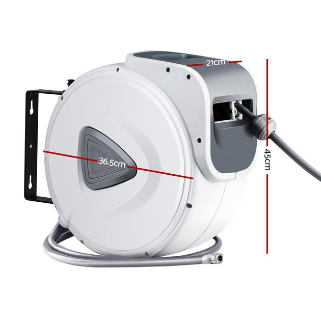 Buy Giantz Air Hose Reel 10m Retractable Rewind Swivel Wall Mount Compressor Garage discounted | Products On Sale Australia