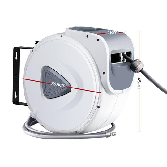 Buy Giantz Air Hose Reel 20m Retractable Rewind Swivel Wall Mount Compressor Garage discounted | Products On Sale Australia