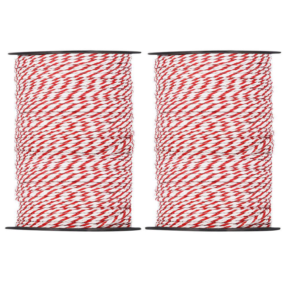 Buy Giantz Electric Fence Poly Rope 2x 500M discounted | Products On Sale Australia