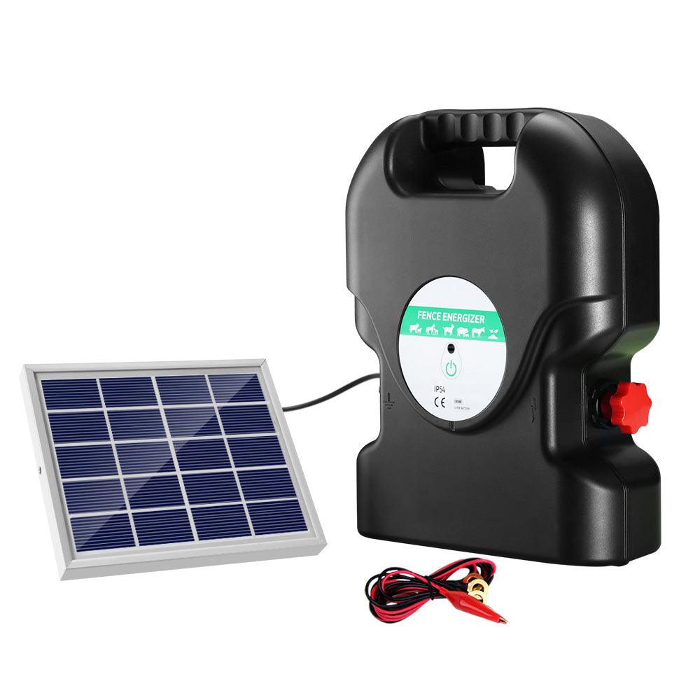 Buy Giantz Fence Energiser 20KM Solar Powered 1.2J Electric discounted | Products On Sale Australia