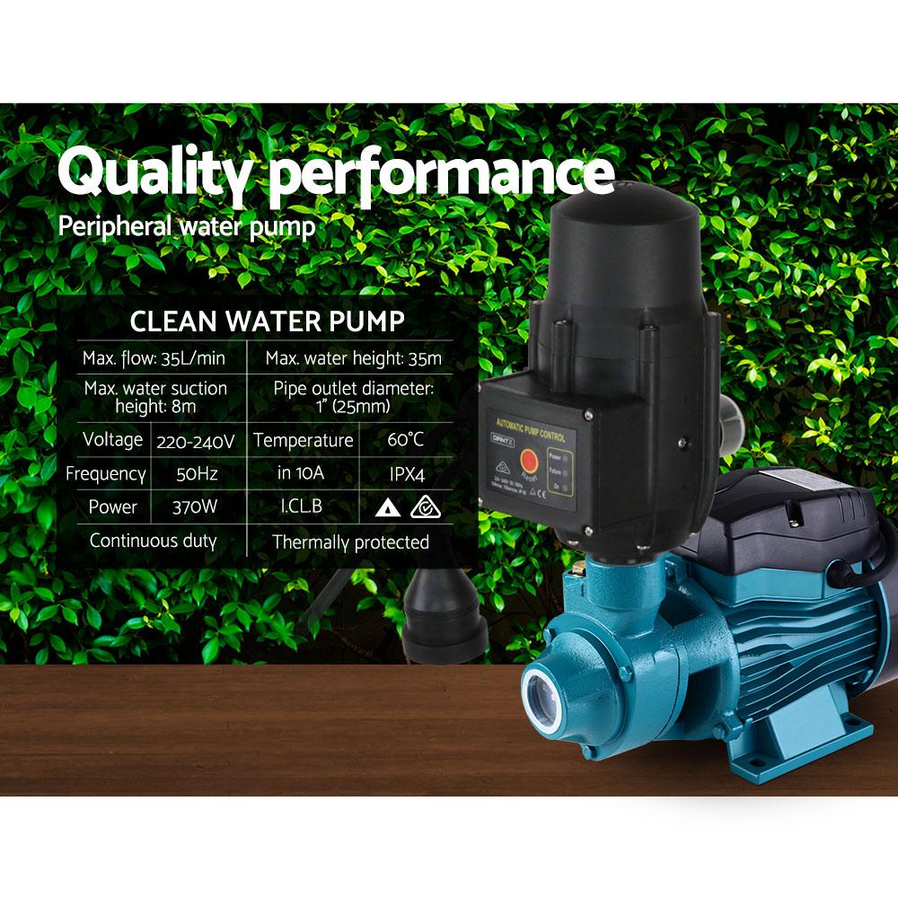 Buy Giantz Peripheral Water Pump Garden Boiler Car Wash Auto Irrigation QB60 Black discounted | Products On Sale Australia