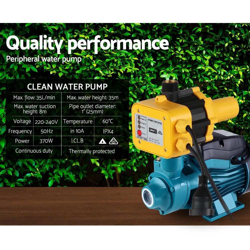 Buy Giantz Peripheral Water Pump Garden Boiler Car Wash Electric Irrigation QB60 Yellow discounted | Products On Sale Australia