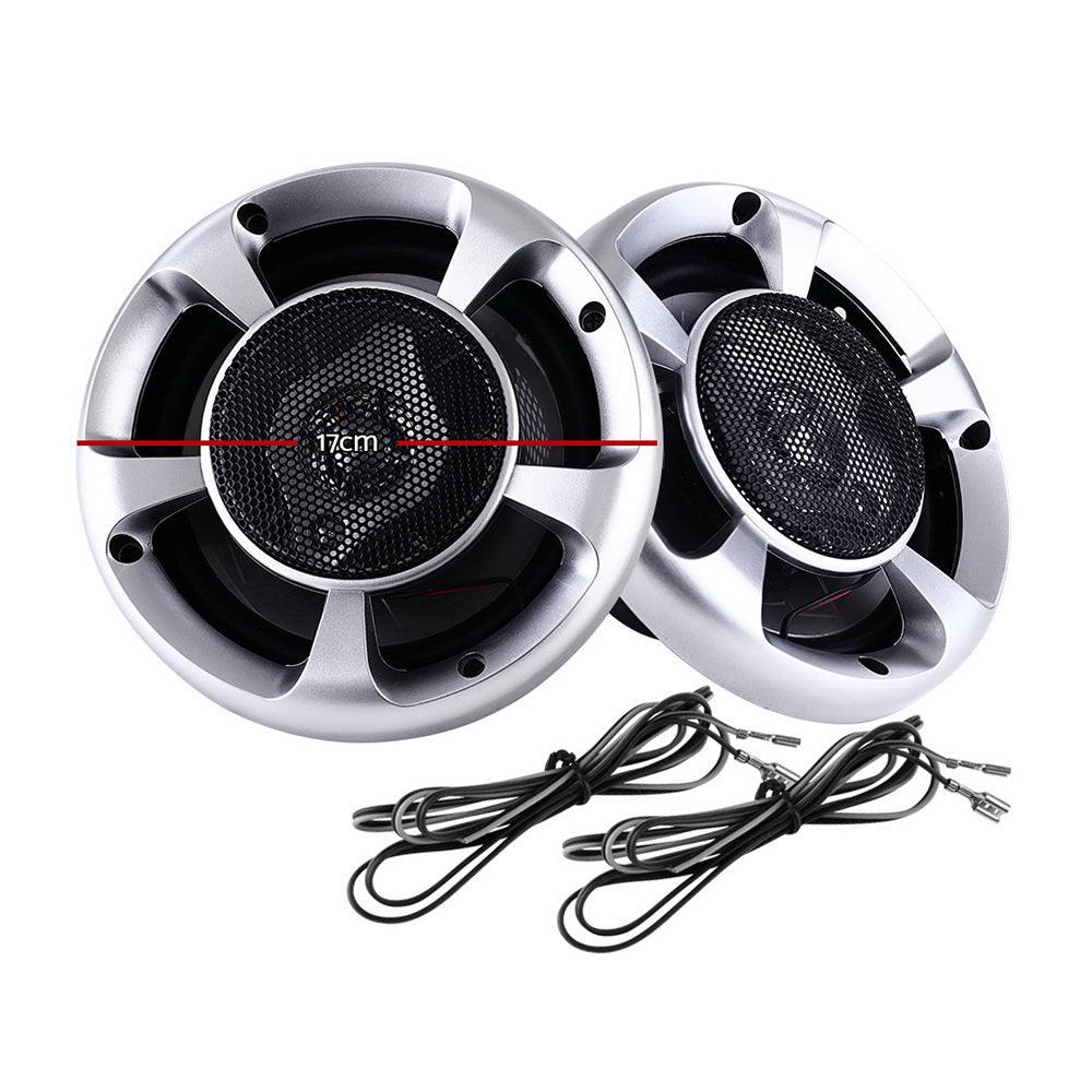 Buy Giantz Set of 2 6.5inch LED Light Car Speakers discounted | Products On Sale Australia