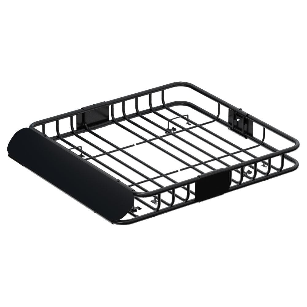 Buy Giantz Universal Car Roof Rack Basket Luggage Vehicle Cargo Carrier 111cm Black discounted | Products On Sale Australia