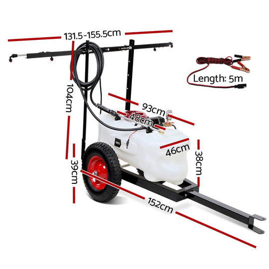 Buy Giantz Weed Sprayer 100L Trailer 1.5M Boom Garden Spray discounted | Products On Sale Australia