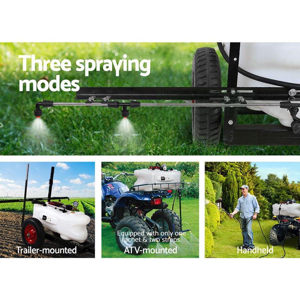 Buy Giantz Weed Sprayer 100L Trailer 1.5M Boom Garden Spray discounted | Products On Sale Australia