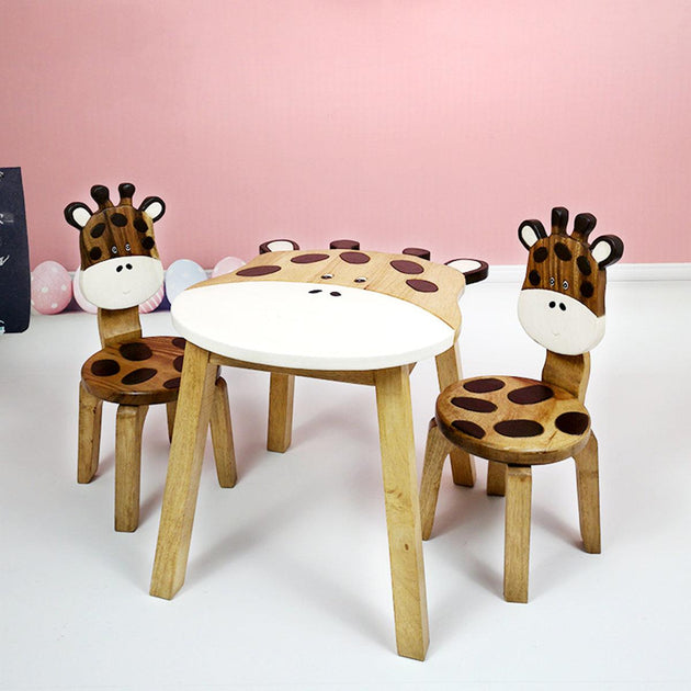 Buy Giraffe Table + 2 Giraffe Chairs Set discounted | Products On Sale Australia