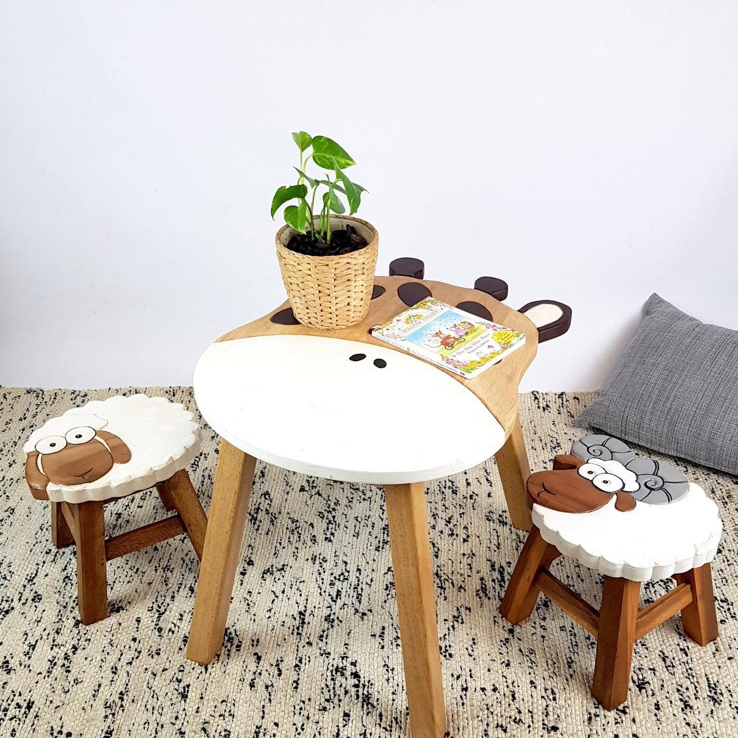 Buy Giraffe Table + 2 Stools Set discounted | Products On Sale Australia