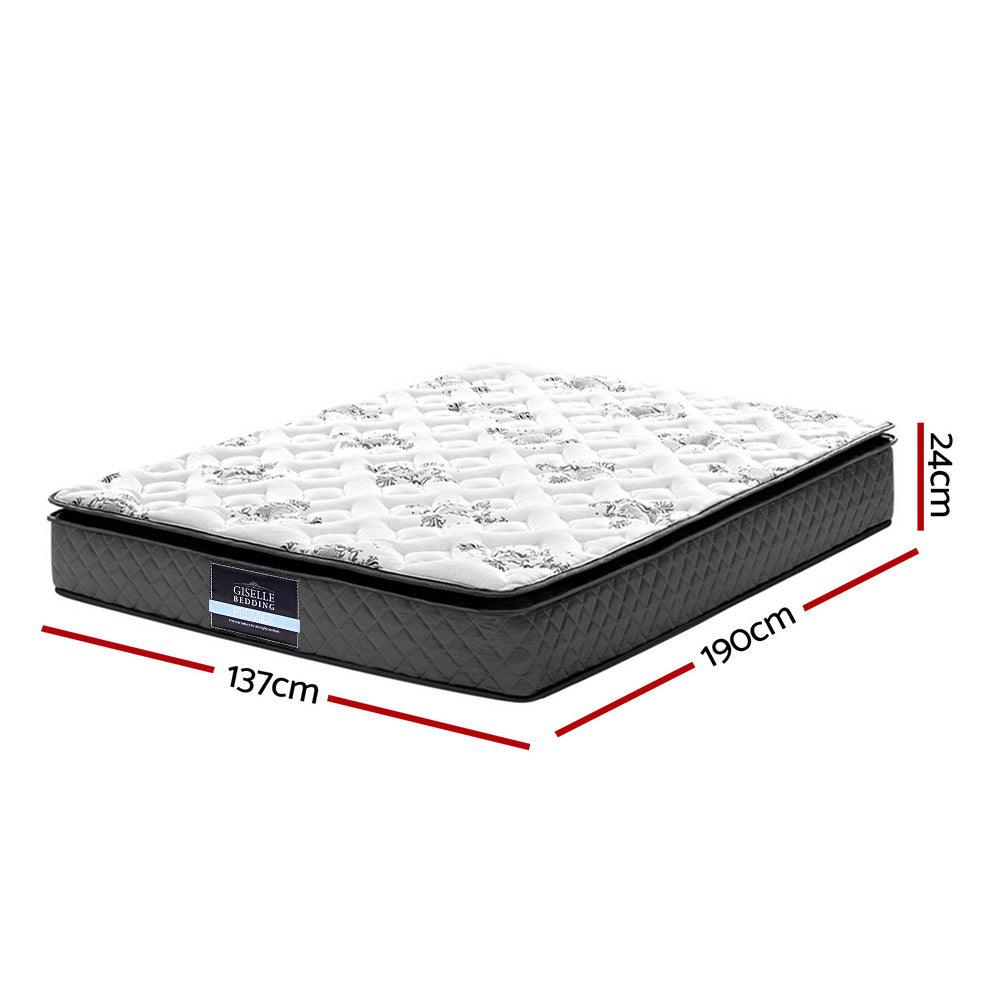 Buy Giselle Bedding 24cm Mattress Pillow Top Double discounted | Products On Sale Australia