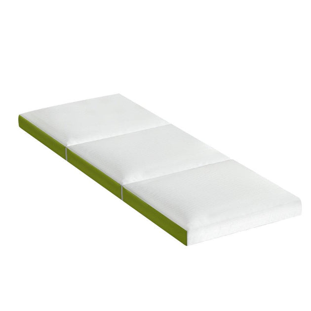 Buy Giselle Bedding Foldable Mattress Folding Foam Trifold Green discounted | Products On Sale Australia