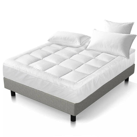 Buy Giselle Bedding Mattress Topper Pillowtop Bamboo Queen discounted | Products On Sale Australia