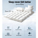 Buy Giselle Bedding Mattress Topper Pillowtop Bamboo Queen discounted | Products On Sale Australia