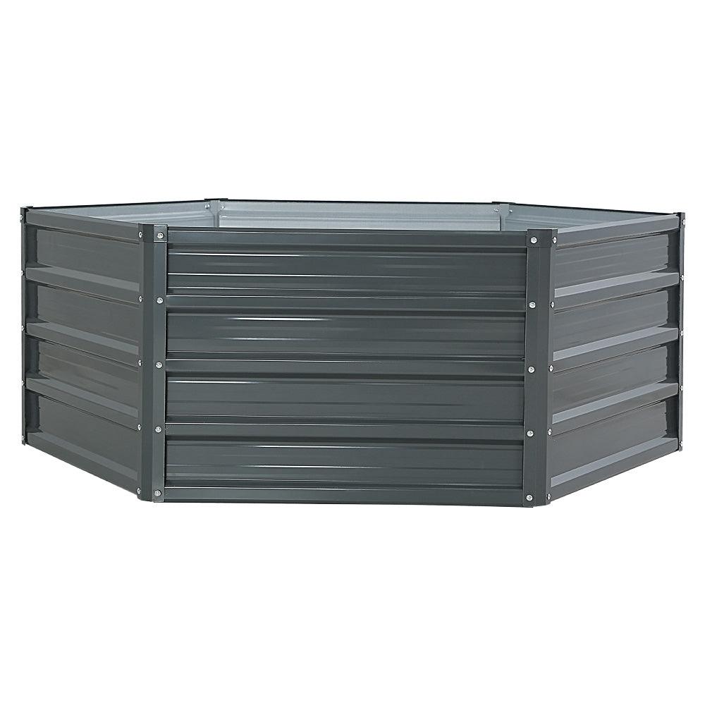 Buy Greenfingers 2x Garden Bed 130x130x46cm Planter Box Raised Container Galvanised discounted | Products On Sale Australia