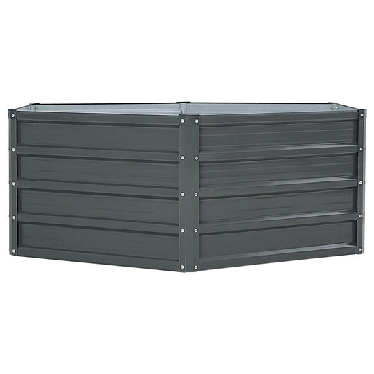 Buy Greenfingers 2x Garden Bed 130x130x46cm Planter Box Raised Container Galvanised discounted | Products On Sale Australia