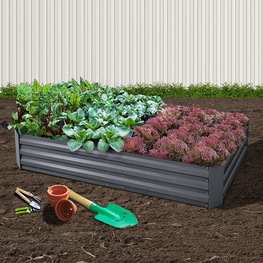 Buy Greenfingers Garden Bed 180x90cm Planter Box Raised Container Galvanised Steel discounted | Products On Sale Australia