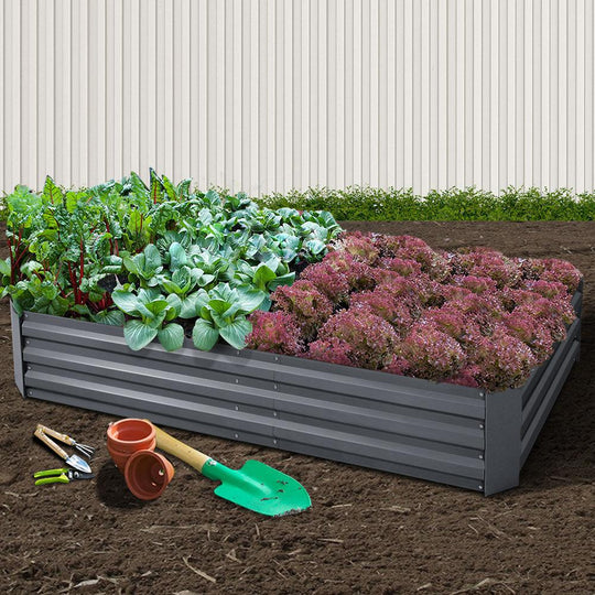 Buy Greenfingers Garden Bed 210x90cm Planter Box Raised Container Galvanised Steel discounted | Products On Sale Australia