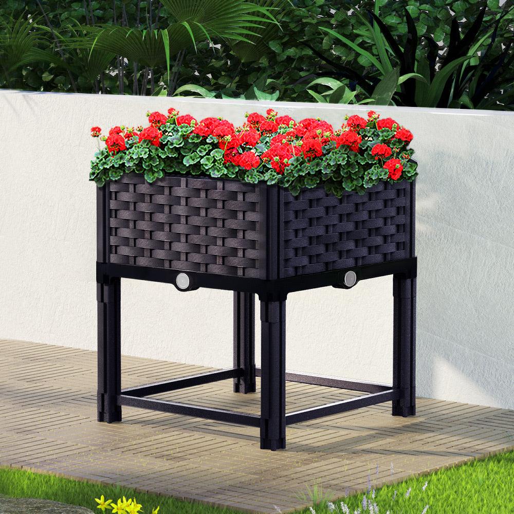 Buy Greenfingers Garden Bed 40x40x23cm PP Planter Box Raised Container Growing Herb discounted | Products On Sale Australia