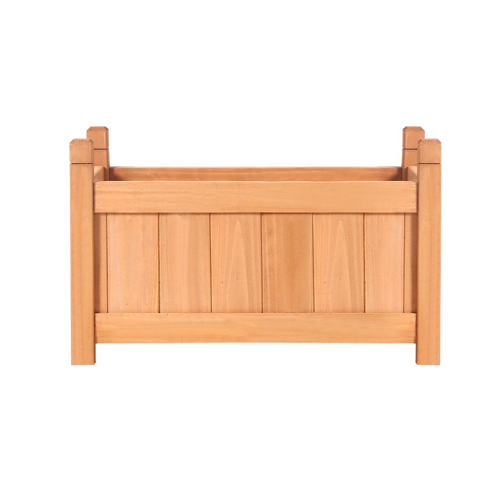 Buy Greenfingers Garden Bed 60x30x33cm Wooden Planter Box Raised Container Growing discounted | Products On Sale Australia