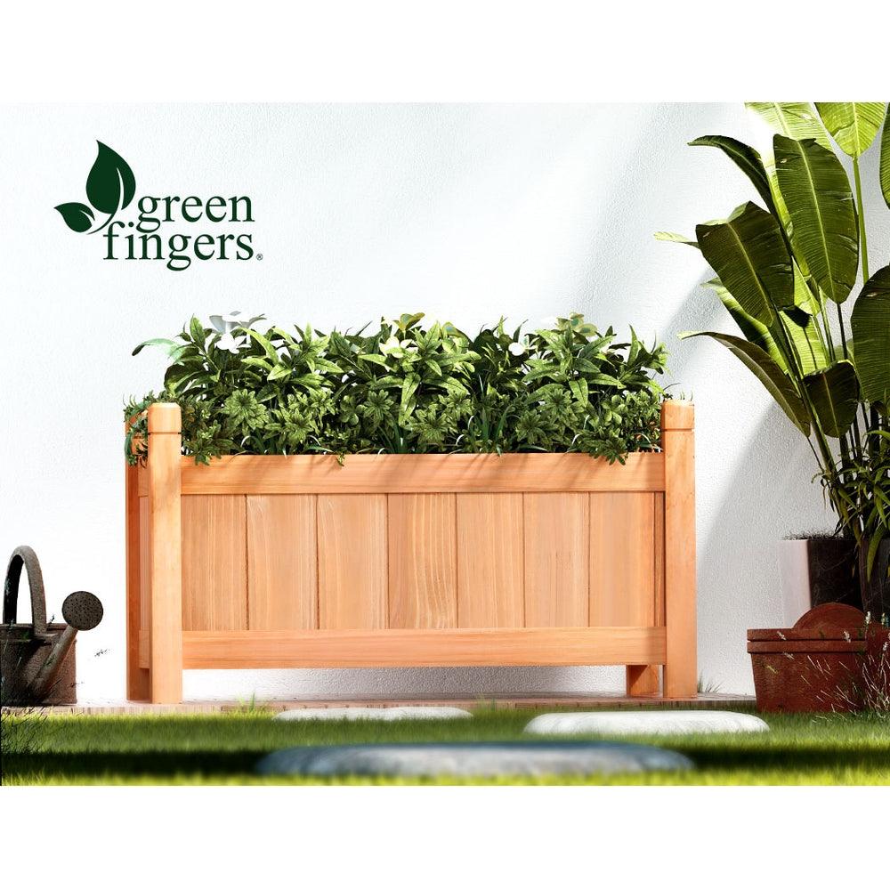 Buy Greenfingers Garden Bed 60x30x33cm Wooden Planter Box Raised Container Growing discounted | Products On Sale Australia