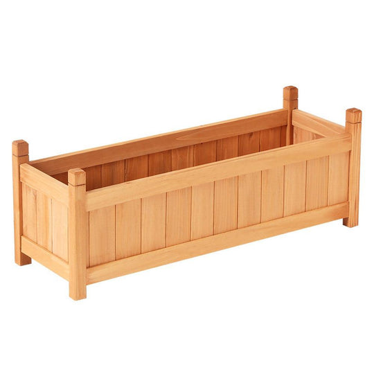 Buy Greenfingers Garden Bed 90x30x33cm Wooden Planter Box Raised Container Growing discounted | Products On Sale Australia