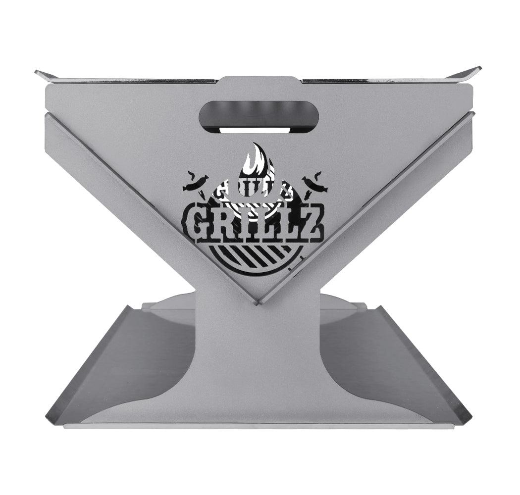 Buy Grillz Fire Pit BBQ Grill Steel discounted | Products On Sale Australia