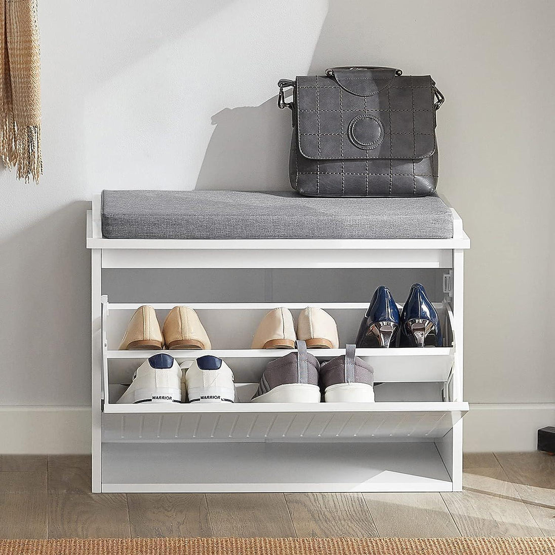 Buy Hallway Shoe Bench Rack Cabinet Seat Cushion discounted | Products On Sale Australia