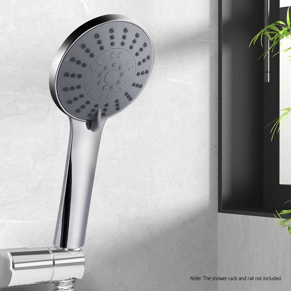 Buy Handheld Shower Head 4.5" High Pressure 5 Modes Poweful Round Chrome discounted | Products On Sale Australia