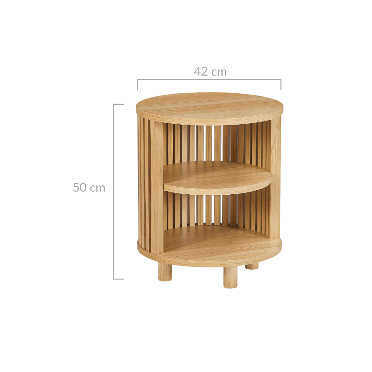 Buy Henley Round Wooden Bedside Table discounted | Products On Sale Australia