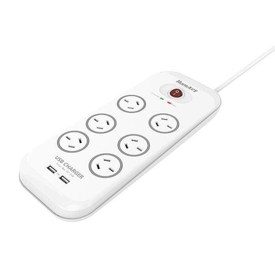 Buy Huntkey 6-Outlet Surge Protector with 2 USB Charging Outlets (SAC607) discounted | Products On Sale Australia