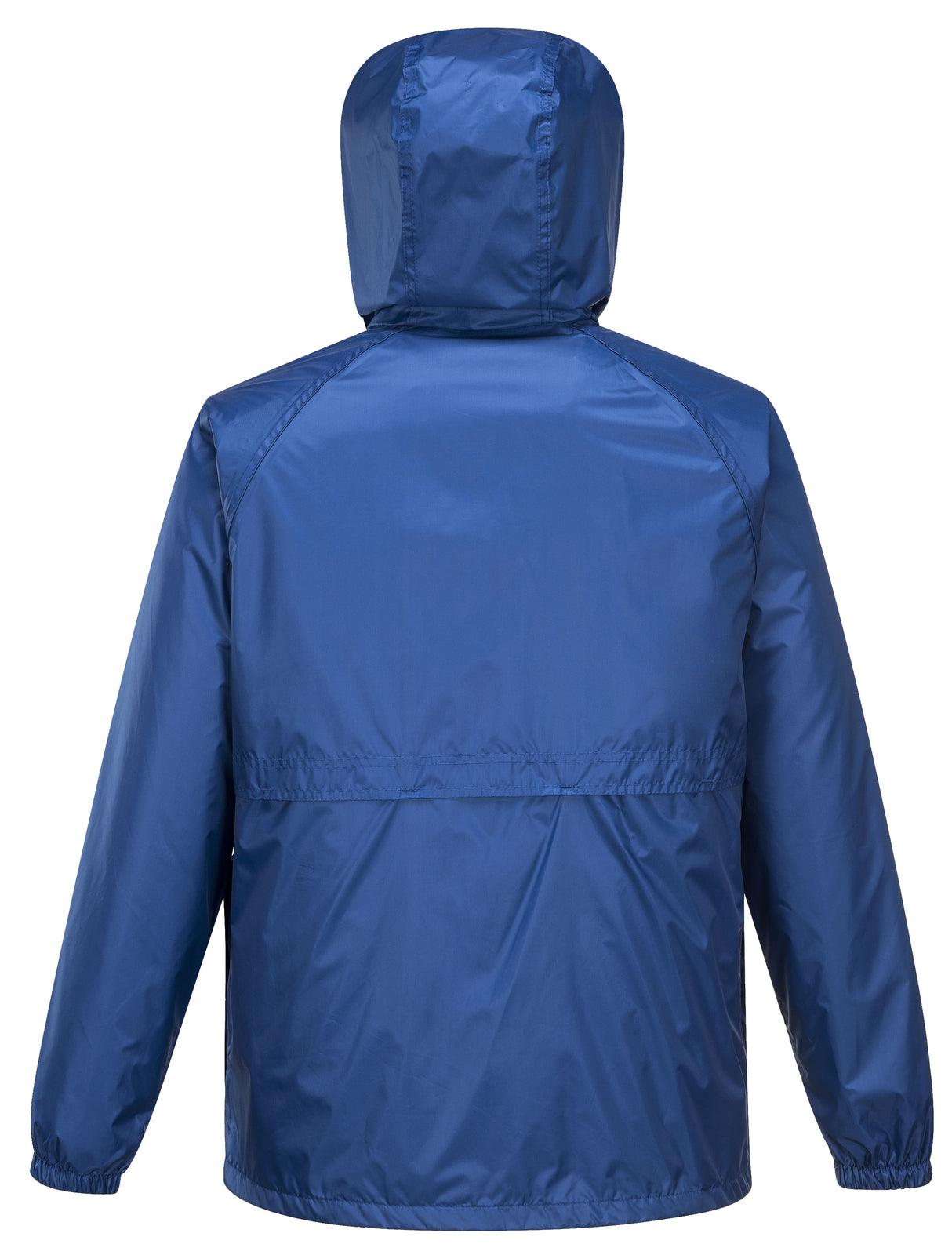 Buy HUSKI STRATUS RAIN JACKET Waterproof Workwear Concealed Hood Windproof Packable - Cobalt - 3XL discounted | Products On Sale Australia