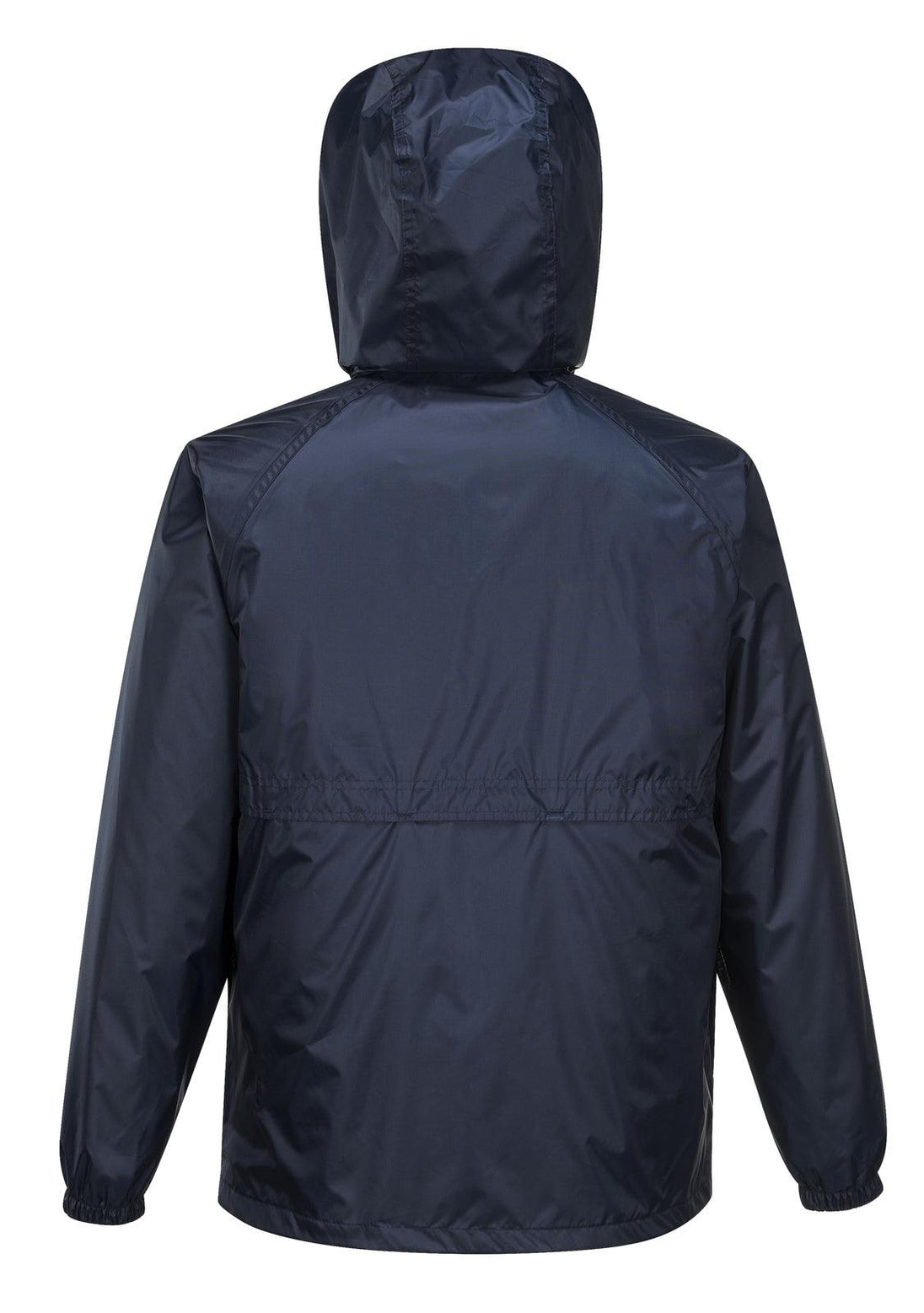 Buy HUSKI STRATUS RAIN JACKET Waterproof Workwear Concealed Hood Windproof Packable - Navy Blue - M discounted | Products On Sale Australia