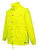 Buy HUSKI STRATUS RAIN JACKET Waterproof Workwear Concealed Hood Windproof Packable - Yellow Fluro - 5XL discounted | Products On Sale Australia