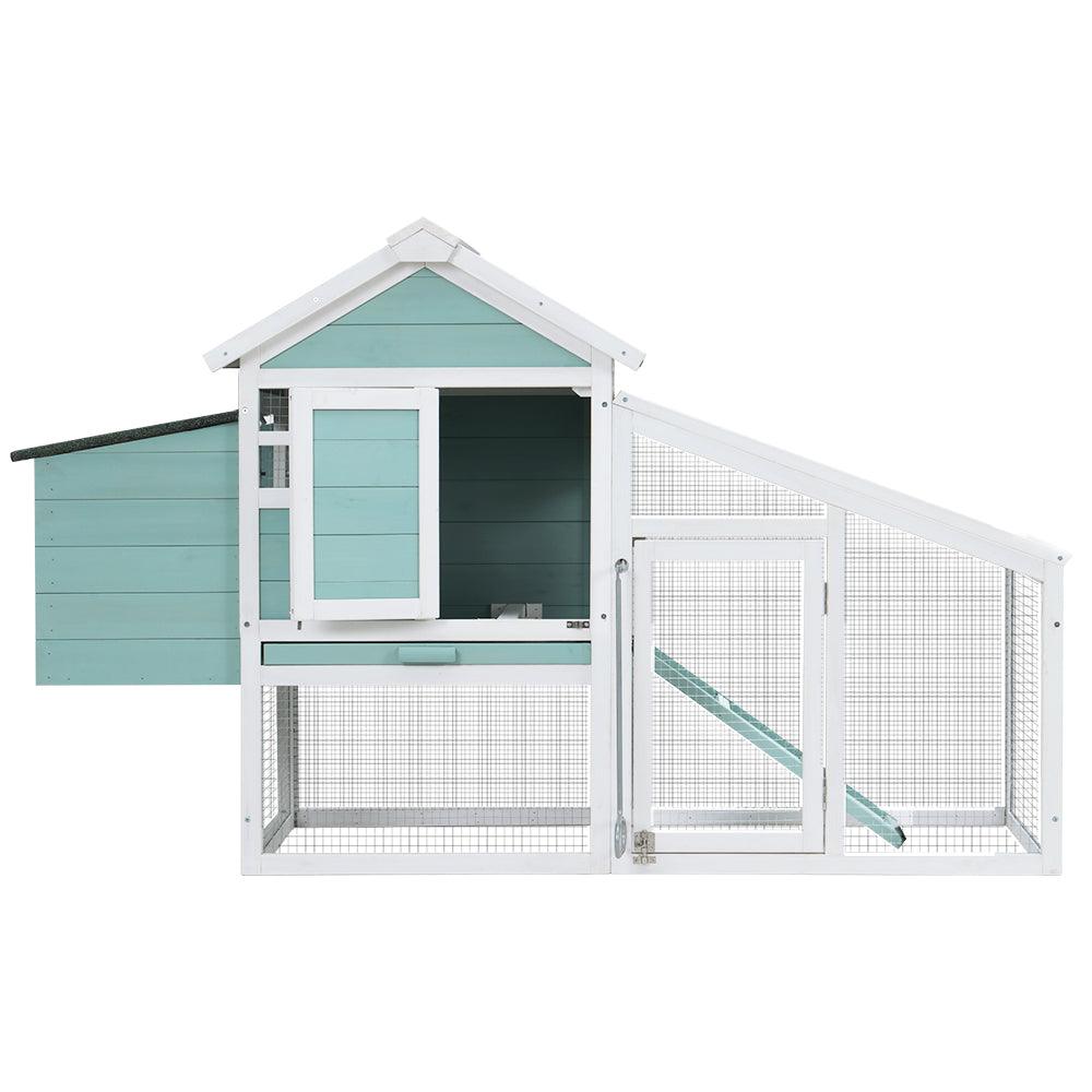 Buy i.Pet Chicken Coop Rabbit Hutch 150cm x 60cm x 93cm Large House Run Cage Wooden Outdoor Bunny discounted | Products On Sale Australia