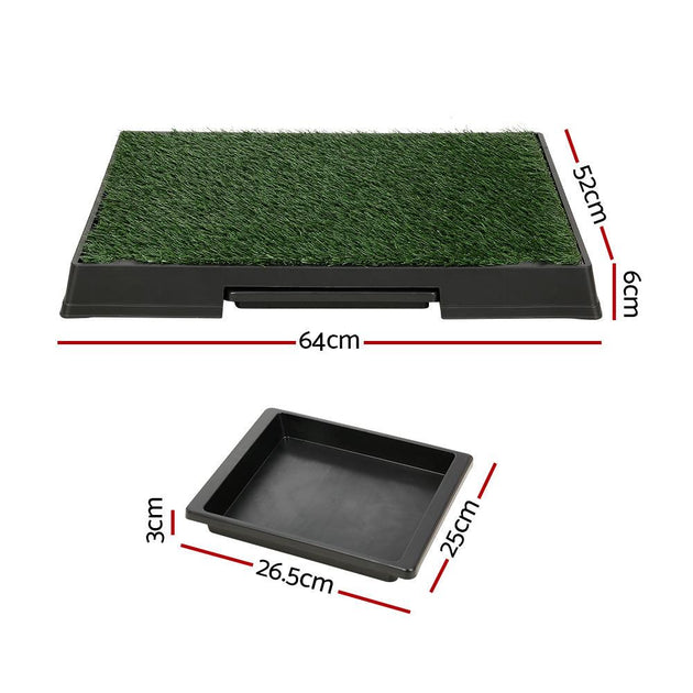 Buy i.Pet Pet Training Pad Dog Potty Toilet Large Loo Portable With Tray Grass Mat discounted | Products On Sale Australia