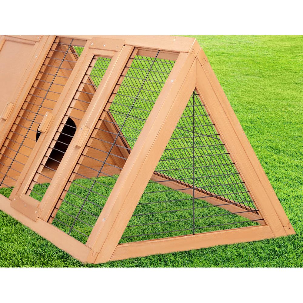 Buy i.Pet Rabbit Hutch 119cm x 51cm x 44cm Chicken Coop Large Run Wooden Cage Outdoor discounted | Products On Sale Australia