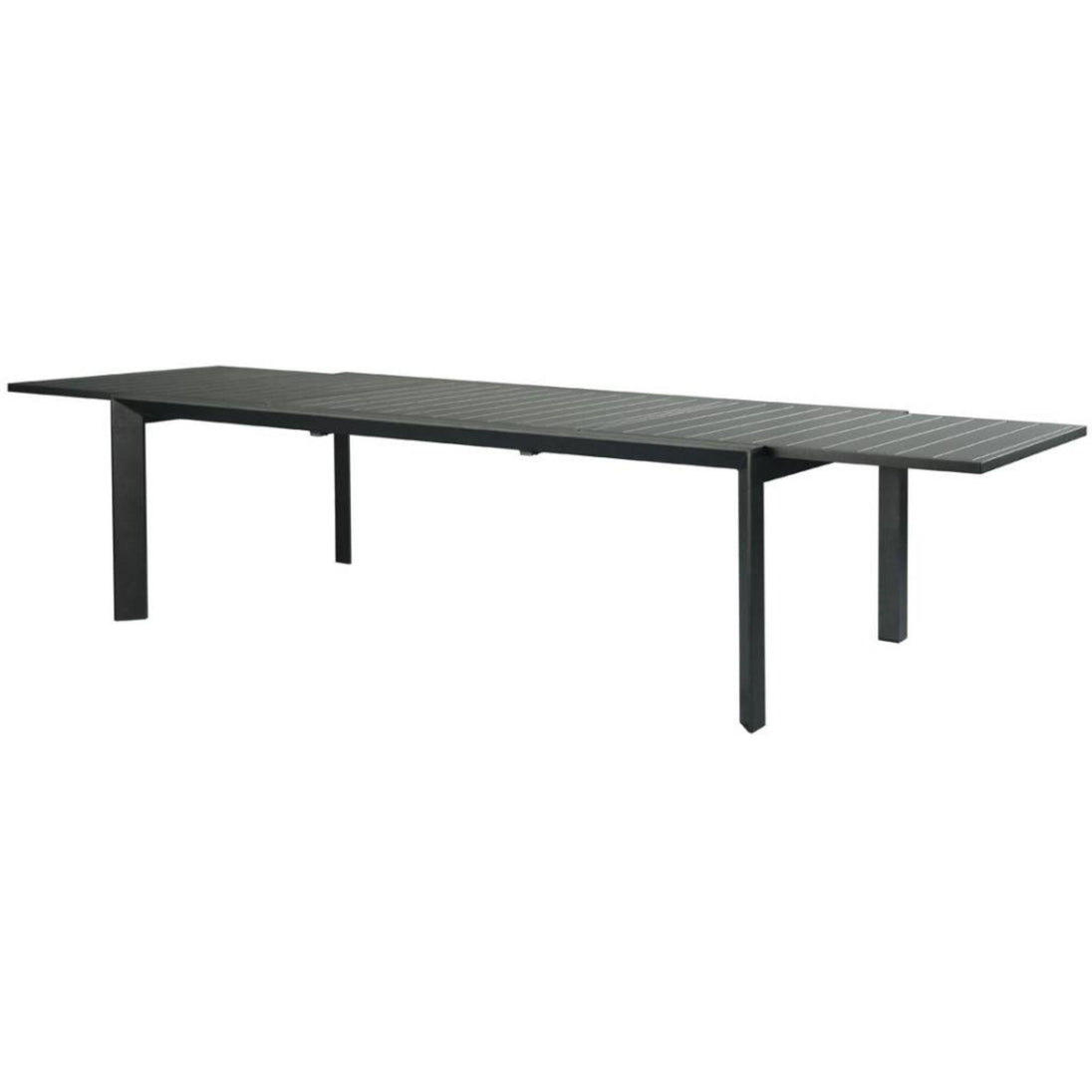 Buy Iberia 230-345cm Aluminium Outdoor Extensible Dining Table Charcoal discounted | Products On Sale Australia