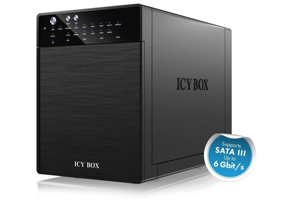 Buy ICY BOX External 4 bay RAID System for 3.5" SATA I / II / III hard disks with USB 3.0 and eSATA (IB-RD3640SU3) discounted | Products On Sale Australia