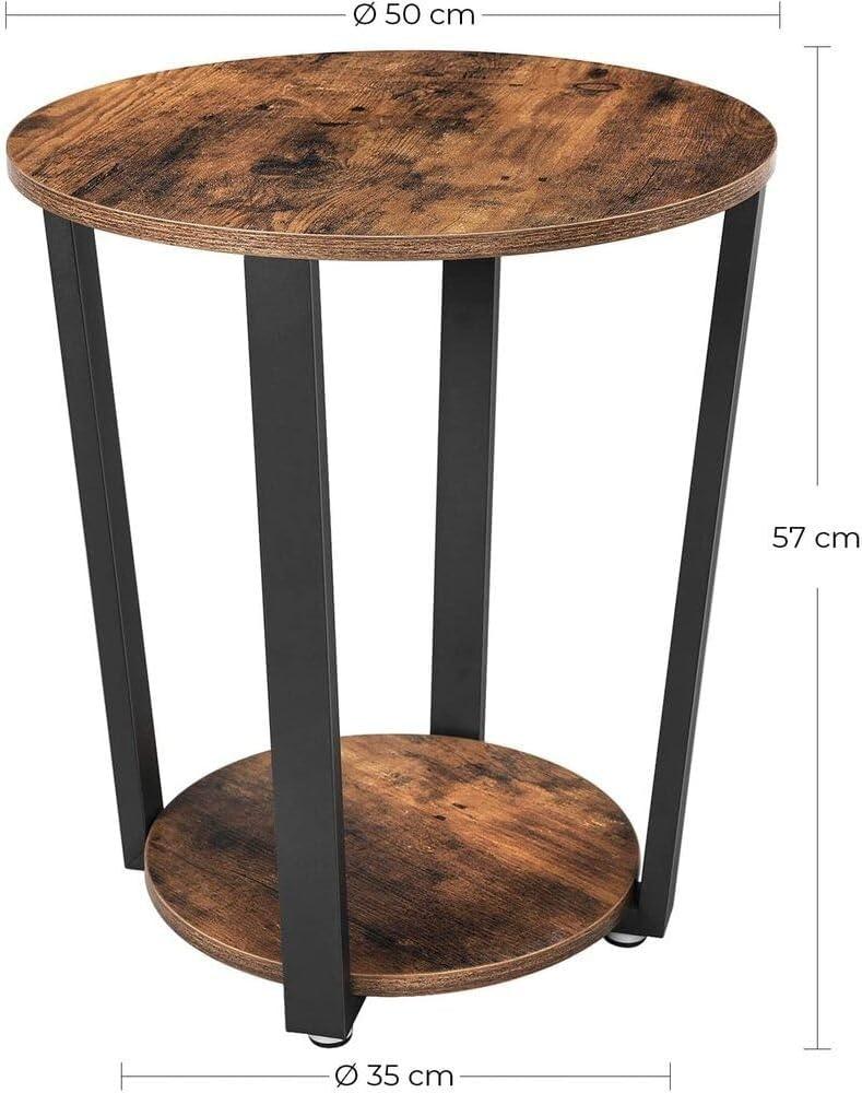 Buy Industrial Iron Frame Round Coffee Table discounted | Products On Sale Australia