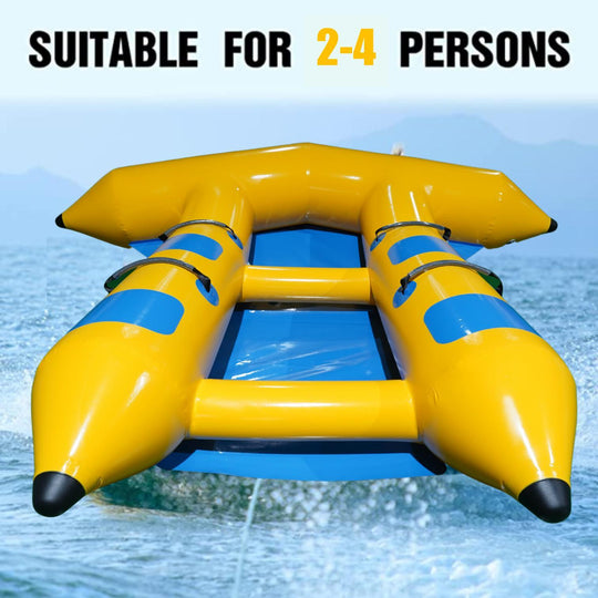 Buy Inflatable 4 Person/Seat Towable Boat Flying Fish Blower discounted | Products On Sale Australia