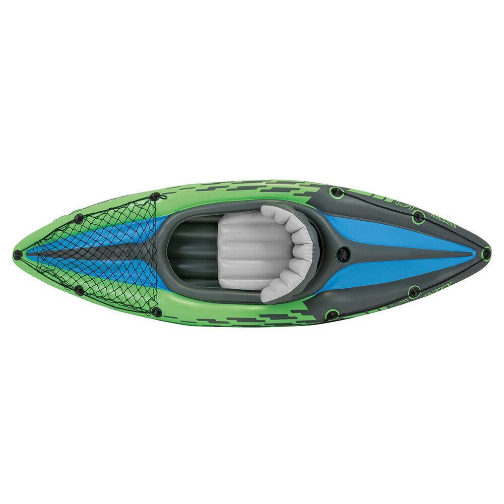 Buy Intex Sports Challenger K1 Inflatable Kayak 1 Seat Floating Boat Oars River Lake 68305NP discounted | Products On Sale Australia