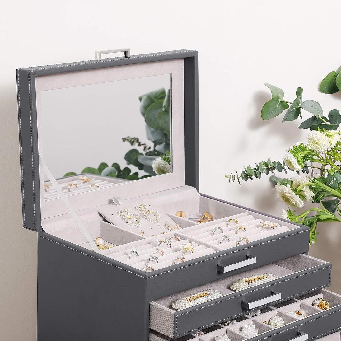 Buy Jewellery Box 6 Layer 5 Drawer discounted | Products On Sale Australia