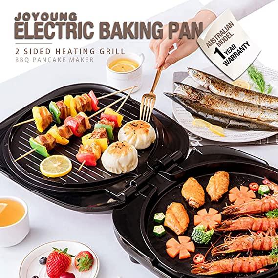 Buy Joyoung Electric Baking Pan 2-Sided Heating Grill BBQ Pancake Maker 30cm discounted | Products On Sale Australia