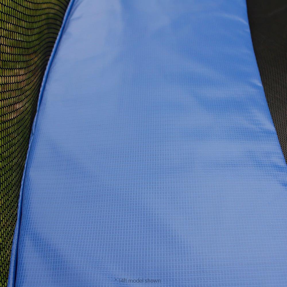 Buy Kahuna 10ft Outdoor Trampoline With Safety Enclosure Pad Ladder Basketball Hoop Set Blue discounted | Products On Sale Australia