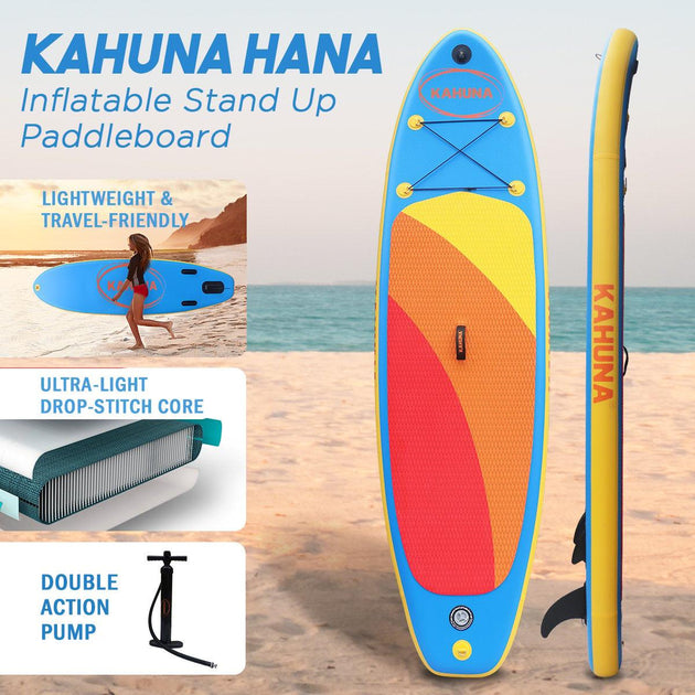 Buy Kahuna Hana Inflatable Stand Up Paddle Board 10FT w/ iSUP Accessories discounted | Products On Sale Australia